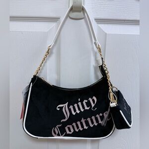 NWT Juicy Couture Better Together Shoulder Bag in Black/Angel/Blush